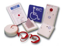 Disabled toilet alarm kit (white).