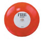 Fire Alarm Bell Red 24Vdc 150mm