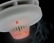 Smoke detector with integral strobe.