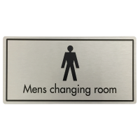 Mens Changing Room Door Sign