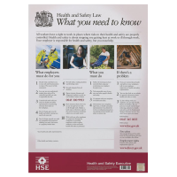 HSE Health and Safety Law Poster UK