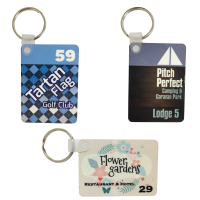 Rectangular Full Colour Photo Metal Key Tag