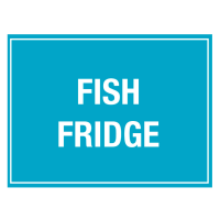 Fish Fridge Storage Notice - Self Adhesive Vinyl