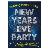 New Years Eve Party Bookings Now Being Taken Waterproof Poster