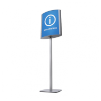 Freestanding Double Sided Curved Signpoints