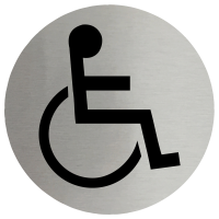 Disabled Symbol Stainless Steel Disc