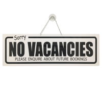 Vacancies / No Vacancies Hanging Window Sign