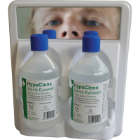 HypaClens Eyewash Station with 2 HypaClens Eyewash Bottles (500ml)