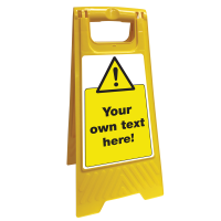 Safety Sign Floor Stand your own text