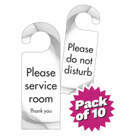 Door Hanger - Do Not Disturb / Please Service - Pack of 10