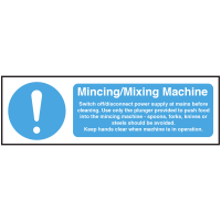 Mincing / Mixing Machine equipment safety Notice