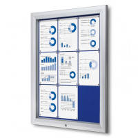 Felt Wall Mounted Premium Lockable Notice Boards