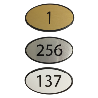 Oval Framed Premier Door Numbers