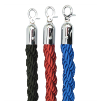 Chrome Clip Twisted Barrier Ropes