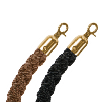 Gold Clip Twisted Barrier Ropes