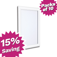 Pack of 10 - A4 & A3 White Snap Poster Frames - Saving of 15%