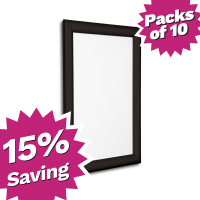 Pack of 10 - A4 & A3 Black Snap Poster Frames - Saving of 15%