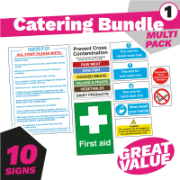 Junior Kitchen & Catering Safety Sign Pack