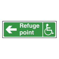 Refuge Point Sign Left