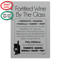 50ml Fortified Wine By The Glass - Weights & Measures Act