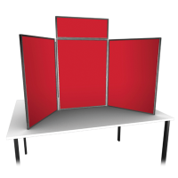 Large Table Top 3 Panel Folding Display Kit