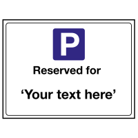 Reserved for "Your Text Here" Sign