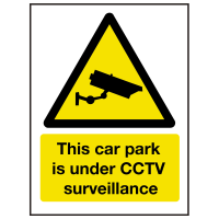 Car Park Under CCTV Surveillance Sign