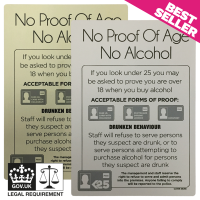 Matt Silver - No Proof Of Age - No Alcohol Licensing & Bar Notice