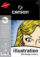 Canson Illustration for BD, Manga & Comic Art - 12 Sheets - A4