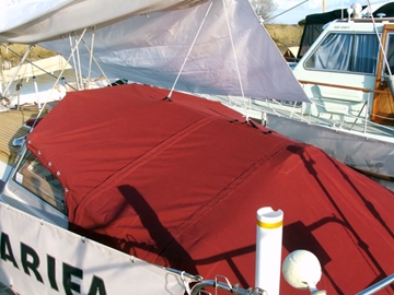 Tonneaus Cover For Interior Cockpit Of A Sailing Yachts