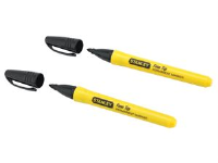 Stanley Tools Black Fine Tip Permanent Markers