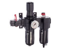 Excelon&#174; Series 73 Manual Drain FRL Set with Valve 3/8BSPP