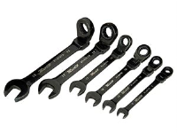 Stanley Tools Tech 3 Combination Ratchet Wrench Set of 6 Pieces Metric