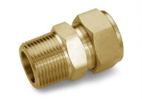 HAM-LET One-Lok&#174; Metric Male Connector BSPT Brass