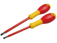 Stanley Tools FatMax VDE Insulated Borneo Pozi Screwdriver Set of 2