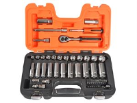 Bahco&#174; Socket Set of 53 Metric 1/4in & 3/8in Deep Drive