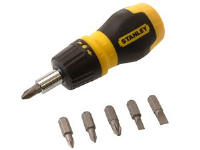 Stanley Tools Multibit Ratchet Stubby Screwdriver & Bits