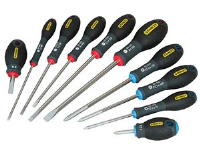 Stanley Tools FatMax Screwdriver Set Parallel/Flared/Pozi Set of 10