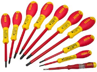 Stanley Tools FatMax VDE Insulated Pozi/Parallel/Flared Screwdriver Set of 10