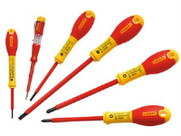 Stanley Tools FatMax VDE Insulated Parallel & Pozi Screwdriver Set of 6