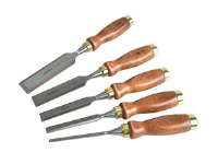 Stanley Tools Bailey Chisel Set of 5 in Leather Pouch