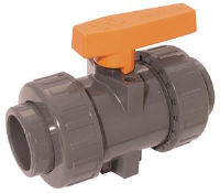 Vale&#174; ABS Industrial Double Union Ball Valve (EPDM Seals)
