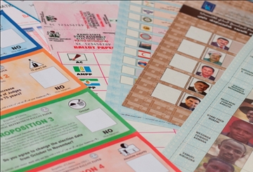 Ballot Paper Printing with Security Inks