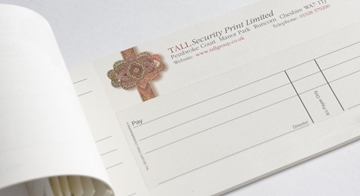 Cheque Printing in Bespoke Colours