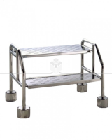 Electropolished Stainless Steel Cleanroom 2 Step Ladder