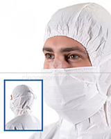 BioClean Facemask 21cm Non-sterile with ties-Pack of 50