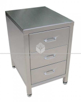 Stainless Steel 3 Drawer Unit