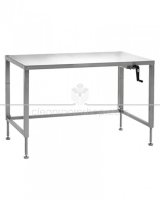 Stainless Steel Hydraulic Height Adjustable Ergo Table