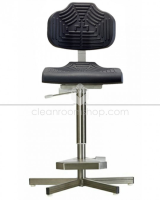 Stainless Steel PU High Chair on Glides