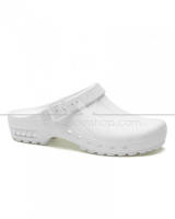 SteriKlog&#8482; Toffeln Clean Clog White - With Heelstrap